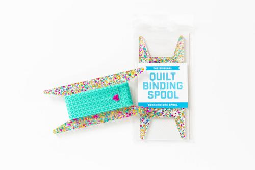 Glitter Binding Spool - Teal Aqua Glitter