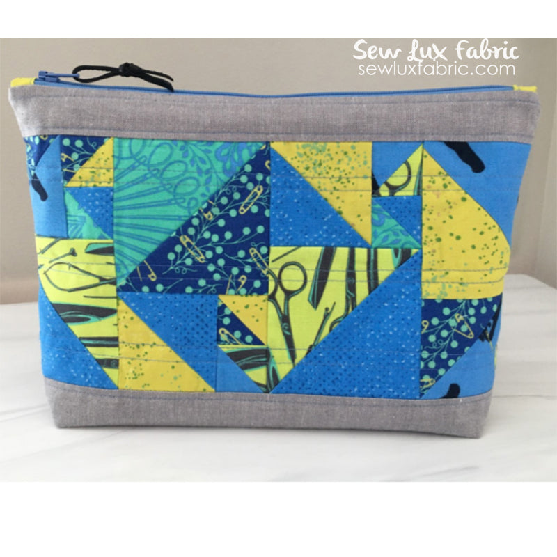 Scrappy HST Pouch Kit + Pattern