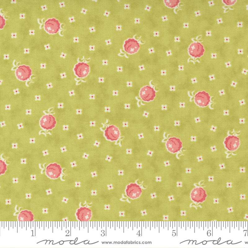 Stitched Raspberry Grass – Sew Lux Fabric