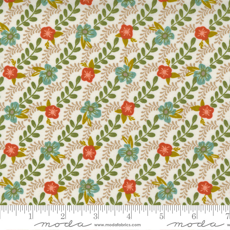 Songbook Trellis Climb Dove Wing - 2 yards 13 inches