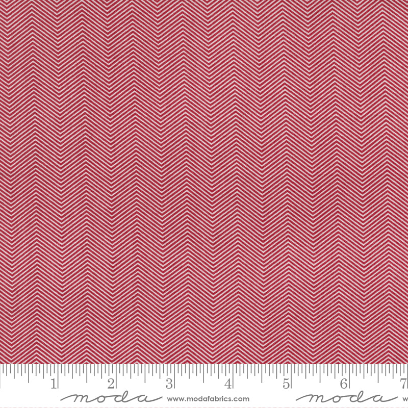 Snowkissed The Hills Red - 1 yard 24 inches