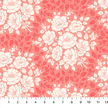 Local Honey Morning Bloom Coral - 1 yard 13 inches