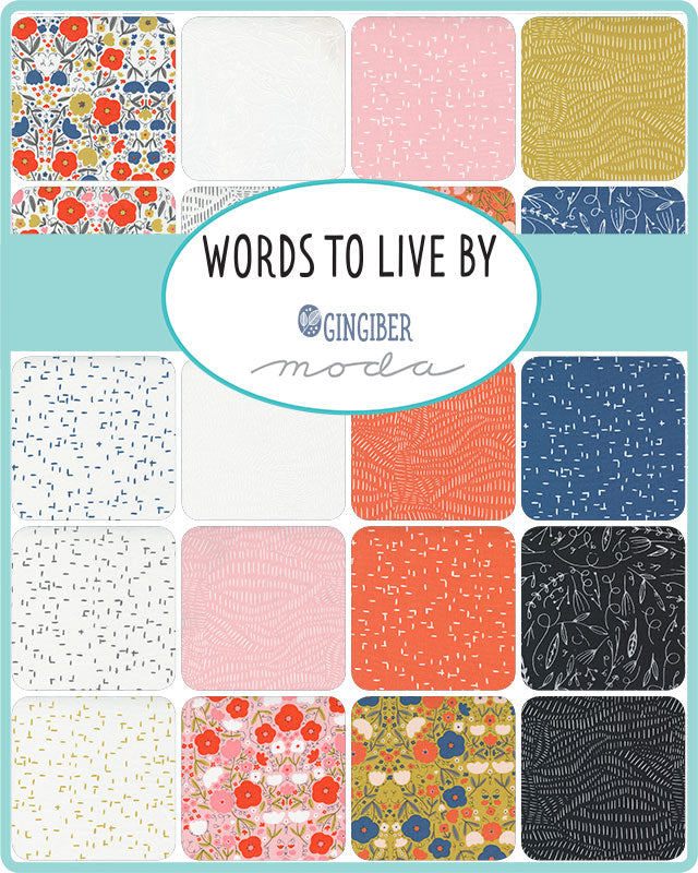 Words to Live By Mini Charm Pack