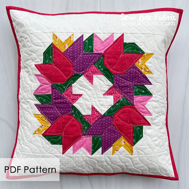 Spring Bouquet Pillow PDF Pattern