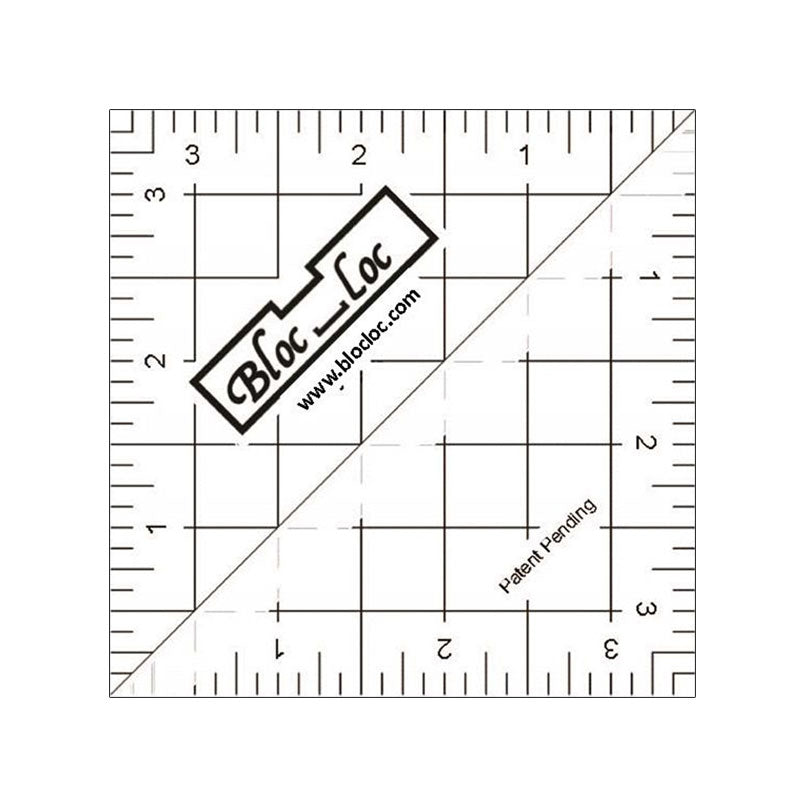 Loc Block Ruler Bloc Loc 6.5 Inch HST Ruler - Sew Lux Fabric