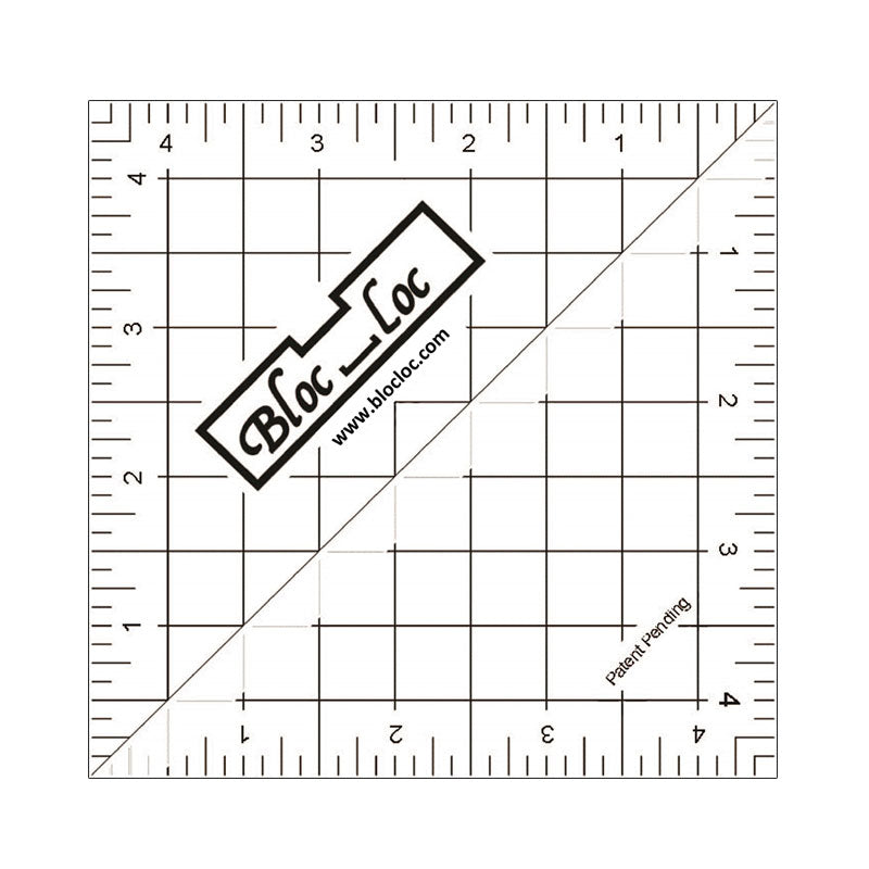 Loc Block Ruler Bloc Loc 6.5 Inch HST Ruler - Sew Lux Fabric