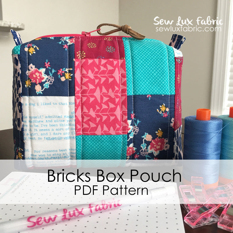 Bricks Box Pouch Pattern PDF