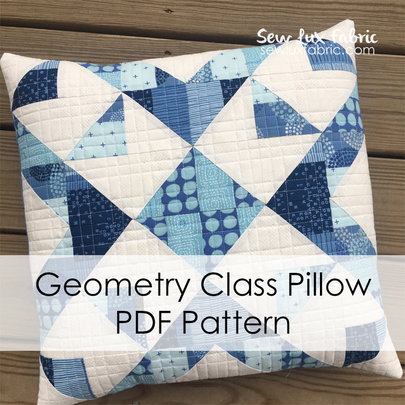 Geometry Class Pillow PDF Pattern