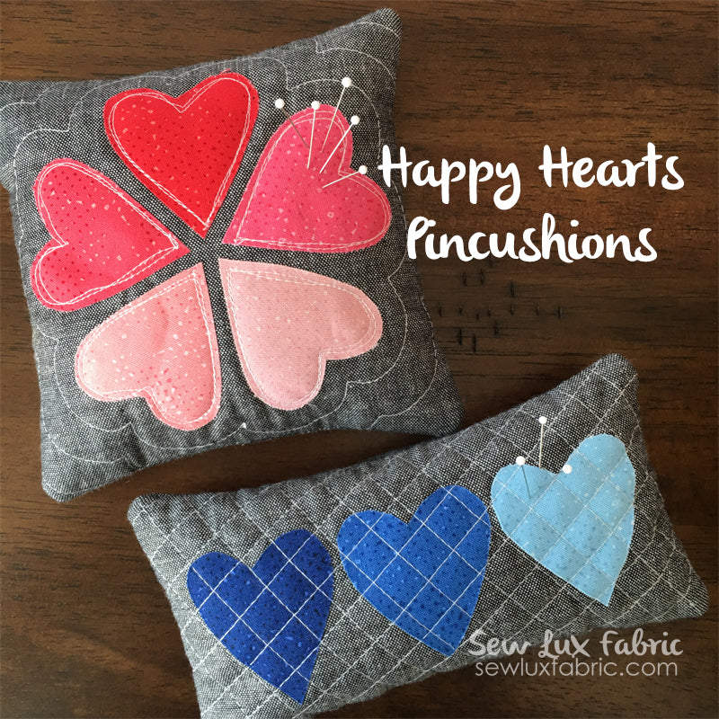 Happy Hearts Pincushion Pattern PDF