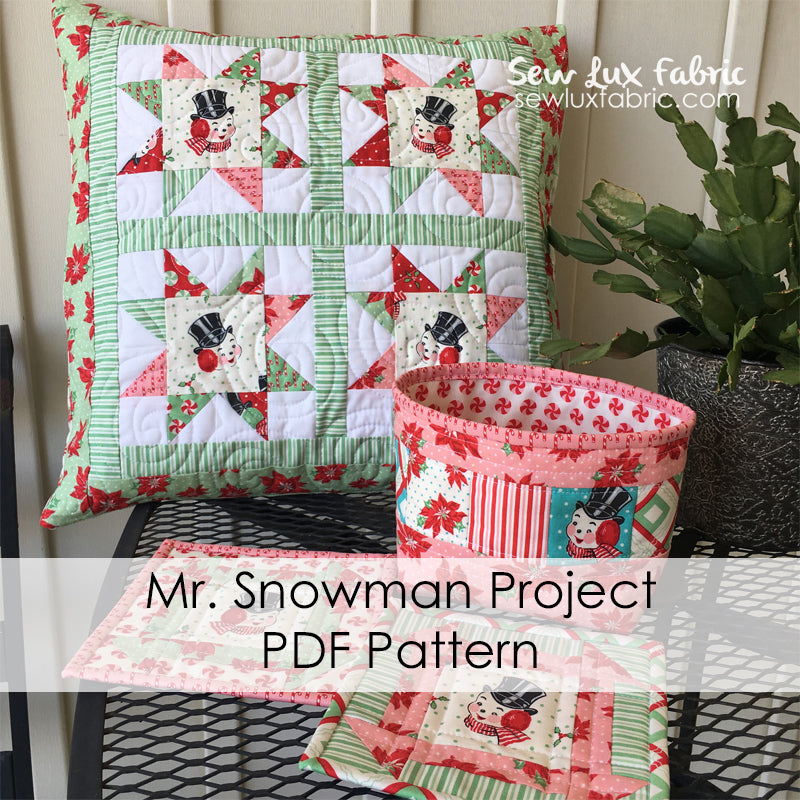 Mr. Snowman Project PDF Pattern