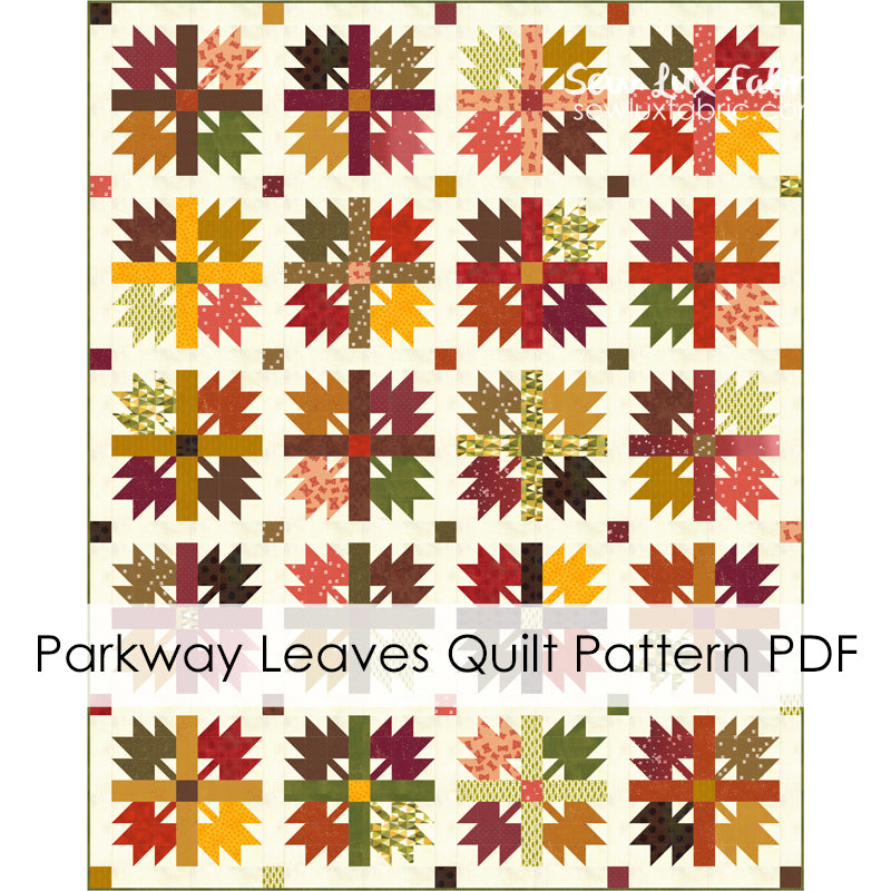 Parkway Leaves Quilt Pattern - PDF