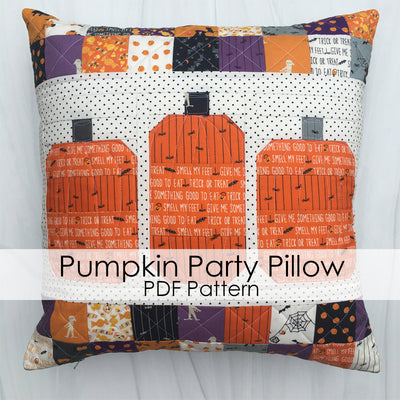 Pumpkin Party Pillow PDF Pattern