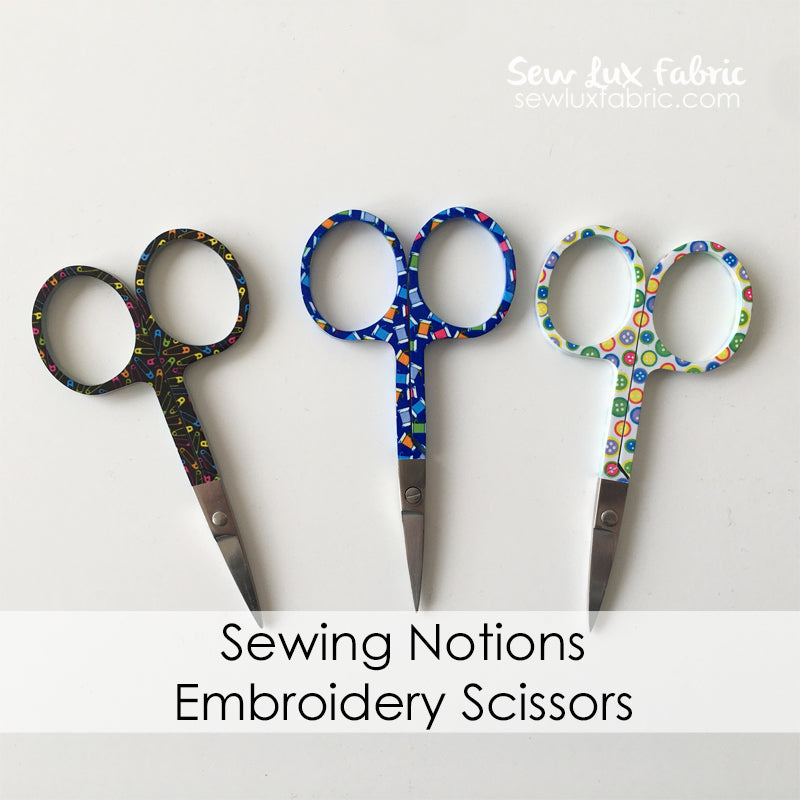 Sewing Notions Embroidery Scissors - Choose Color
