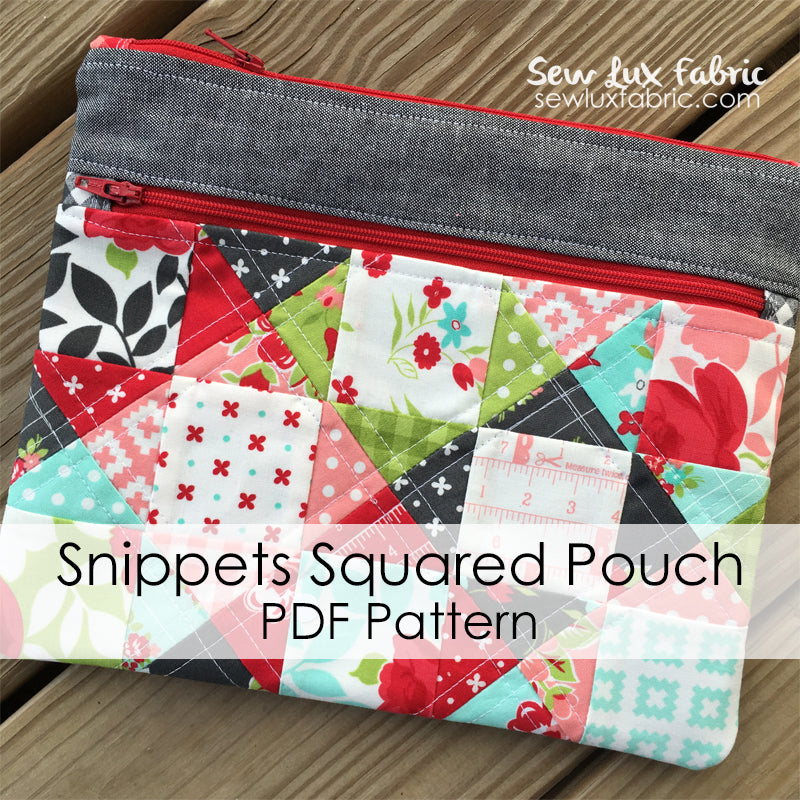 Snippets Squared Pouch Pattern PDF