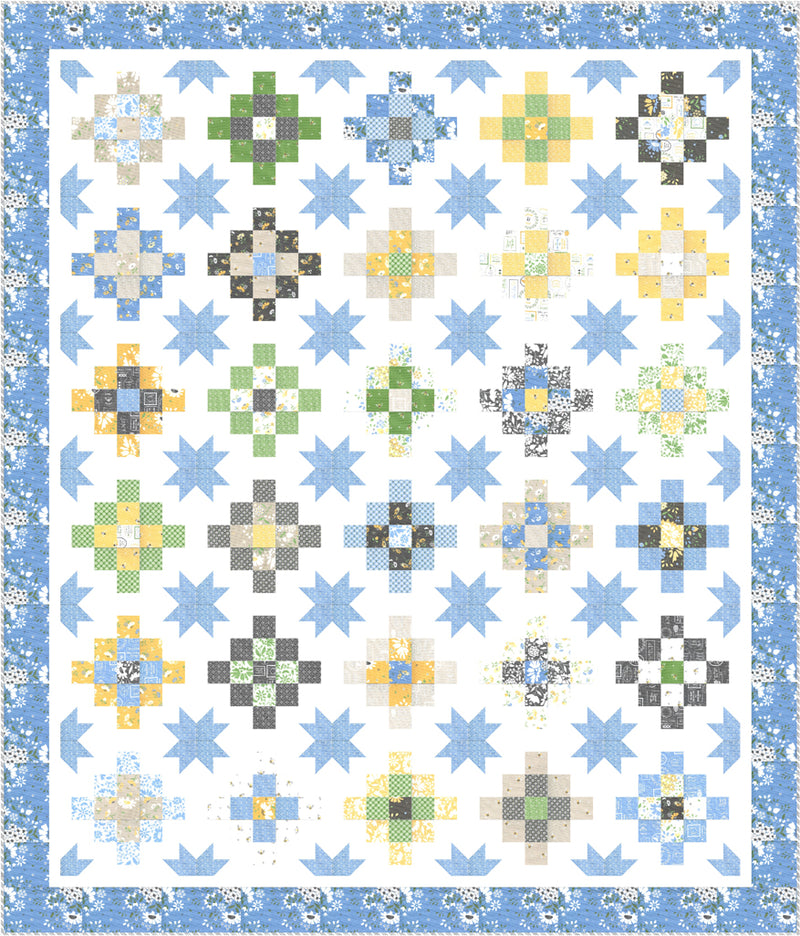 Spring Brook Patchy Star Quilt Kit