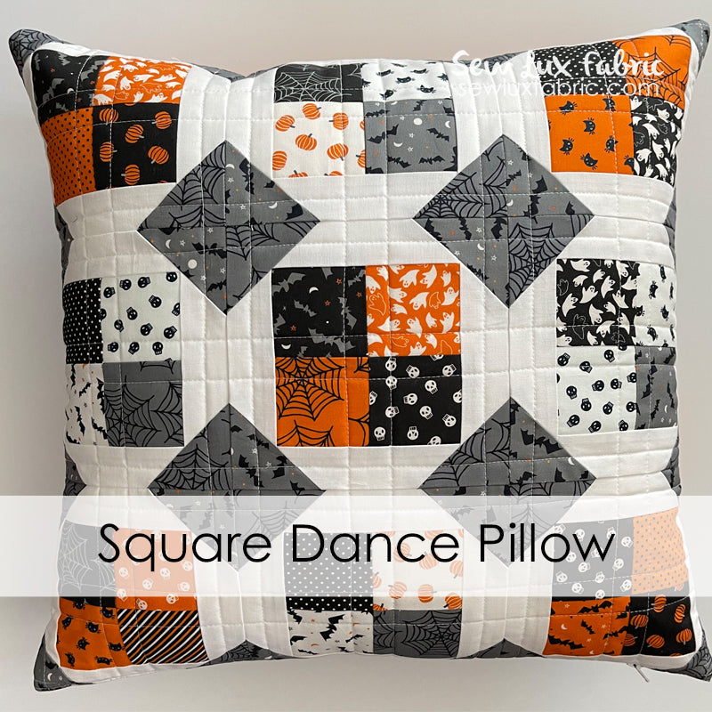 Square Dance Pillow PDF Pattern – Sew Lux Fabric