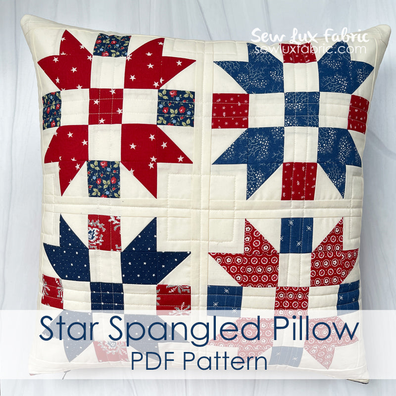 Star Spangled Pillow - PDF Pattern