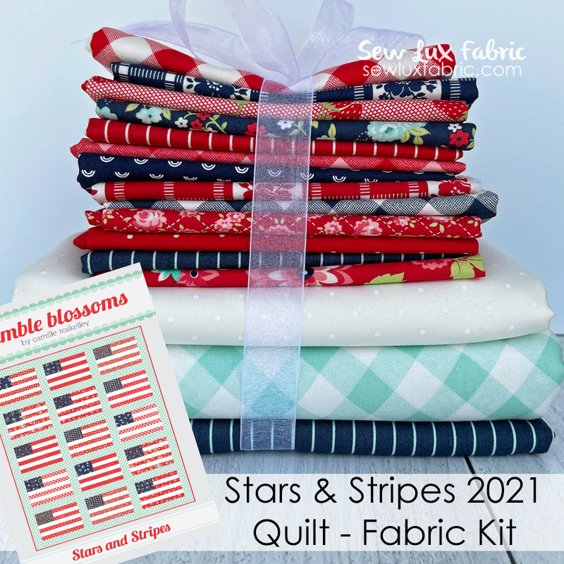 Stars & Stripes 2021 Flag Quilt Fabric Kit