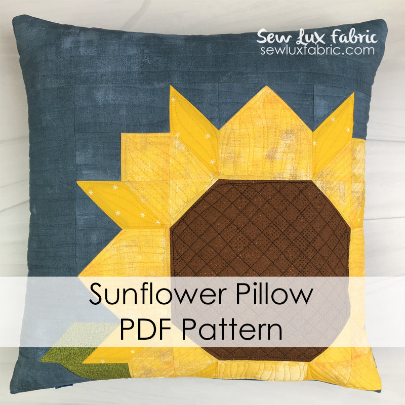 Sunflower Pillow PDF Pattern