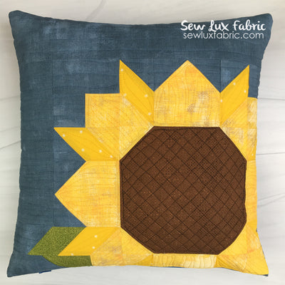 Sunflower Pillow Fabric Kit