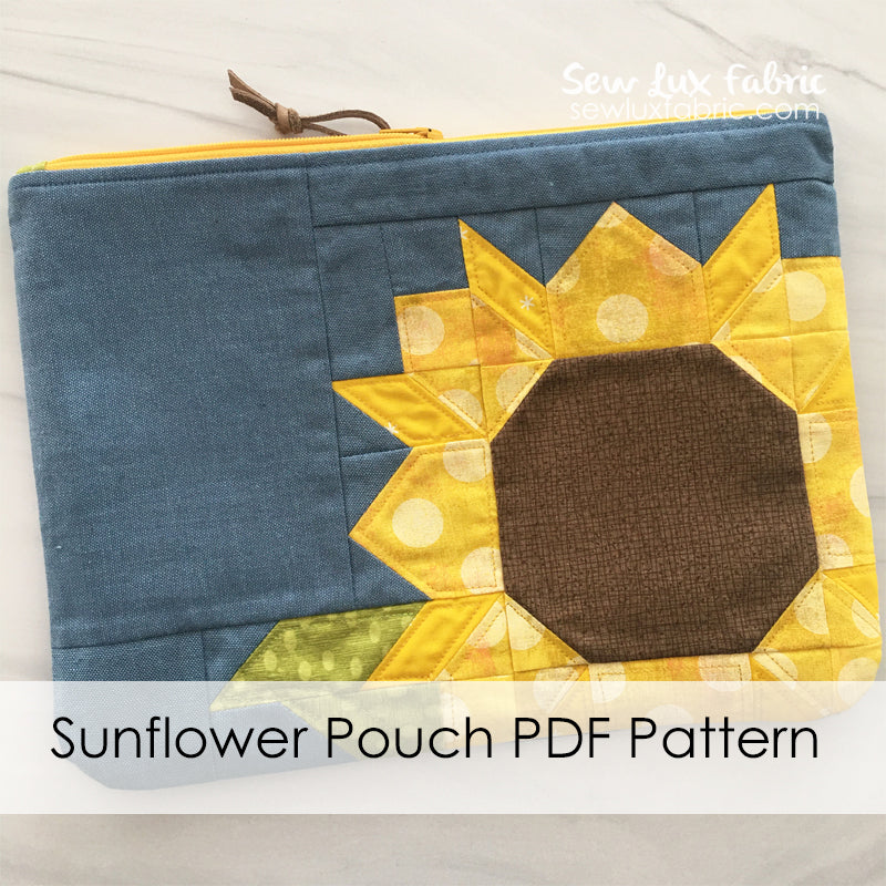 Sunflower Pouch PDF Pattern