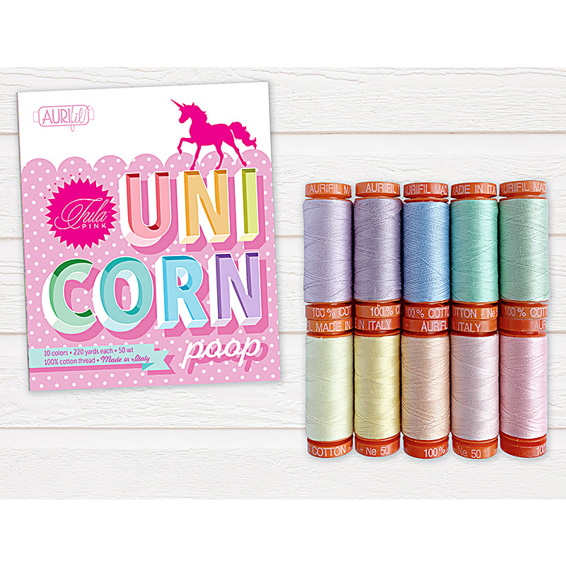Tula Pink Unicorn Poop Aurifil Thread Set