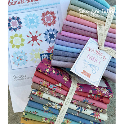 Swoon Quilt Fabric KIT - Tilda Chambray & Daisyfield