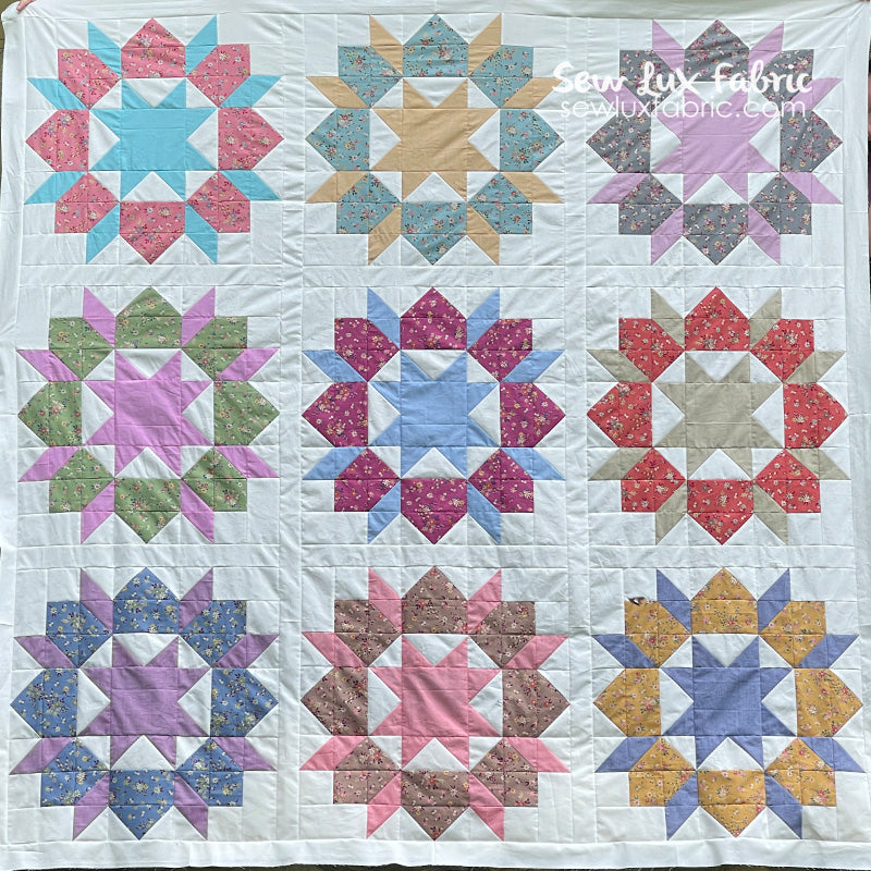 Swoon Quilt Fabric KIT - Tilda Chambray & Daisyfield