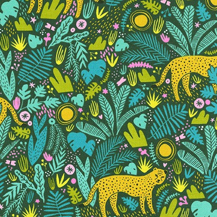 Wild and Free Cheetahs Forest - 1 yard 8 inches